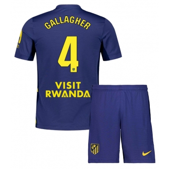 Billige Fotballdrakt Atletico Madrid Conor Gallagher #4 Replika Bortedraktsett Barn 2025-26 Kortermet (med bukser)